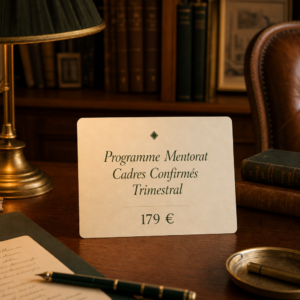 Programme Mentorat Cadres Confirmés Trimestral