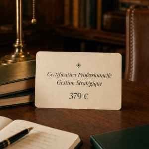 Certification Professionnelle Gestion Stratégique